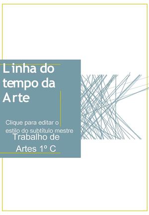 Linha do tempo da Arte