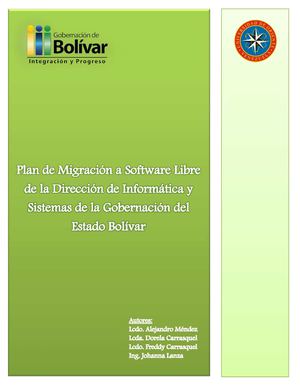 Migración a Software Libre en la Gobernación del Estado Bolívar
