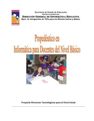 Proyecto Rincones Tecnológicos para el Nivel Inicial