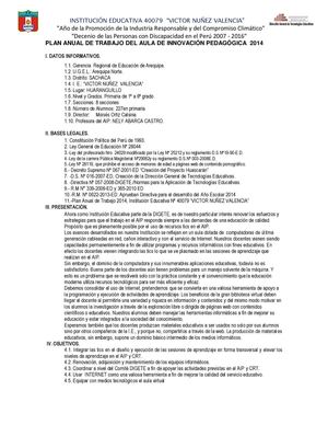 Plan de trabajo AIP 40079-2014