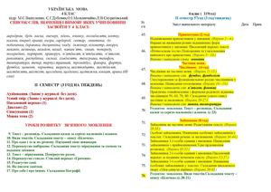 укр мова 4 кл 2 сем 2014р