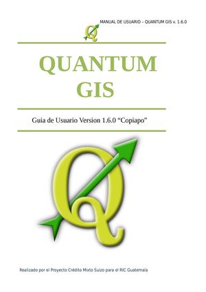 Qgis Manual 1.6
