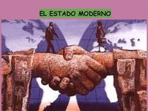 El Estado Moderno Hasta la actualidad