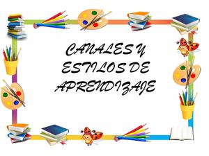 Contenido de canles de aprendizaje
