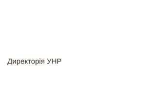 Директория УНР