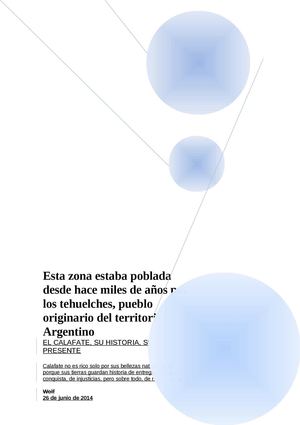 El Calafate, Su historia, su presente