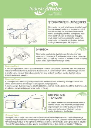 Tips for stormwater harvesting