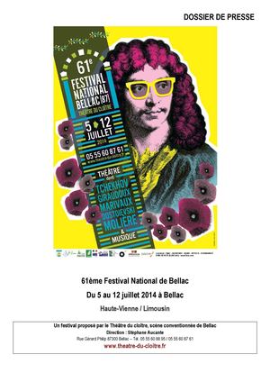 Dossier de Presse Festival de Bellac 2014