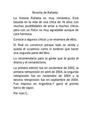 Reseña: Rafaela por Iván C.