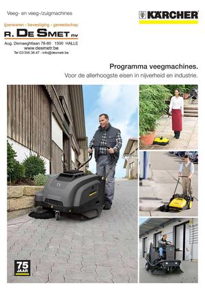 De Smet Karcher Veeg- en zuigmachines