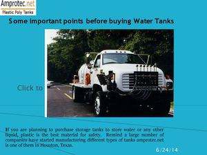 Water tanks for sale