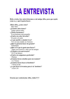 entrevista