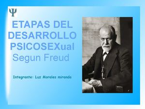 Etapas del desarrollo Psicosexual según Freud