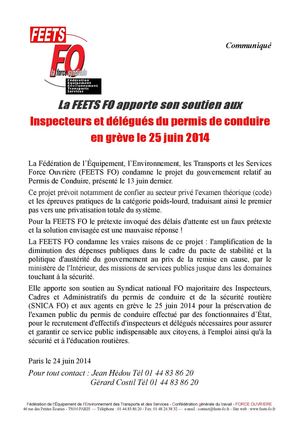 Communiqué de soutien FEETS-FO aux I_D_PCSR en grève le 25 juin 2014
