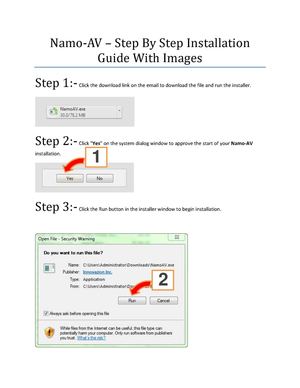  Easy Steps To Install Namo AV Software