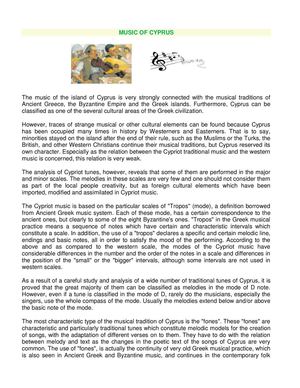 Music of Cyprus