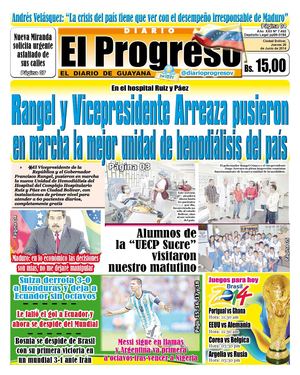 DIARIO EL PROGRESO EDICIÓN DIGITAL 26-06-2014