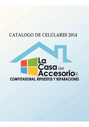 Catalogo celulares 2014