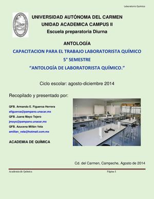 Antologia de Laboratorio químico