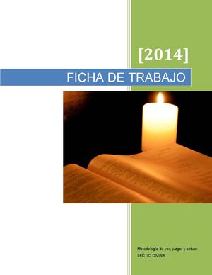 FICHA DE LECTIO DIVINA