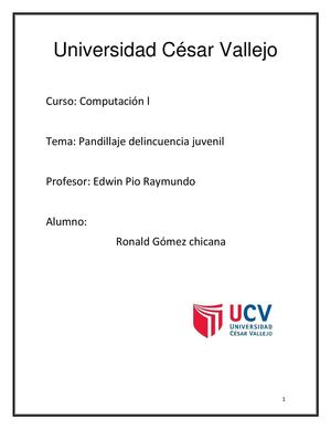 pandillaje y delincuencia juvenil