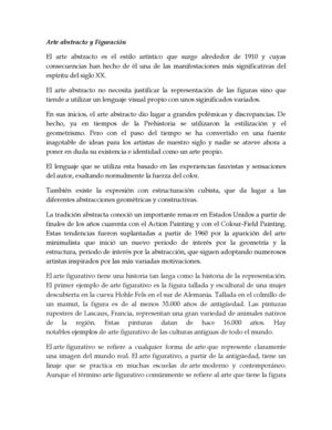 Arte abstracto y Figuración
