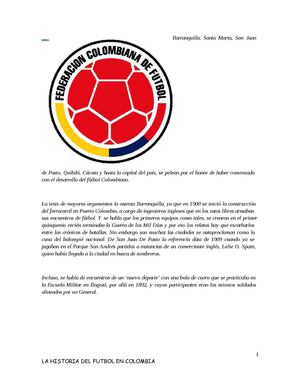 Historia del fútbol en colombia