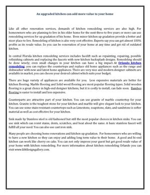 Orlando kitchen remodeling