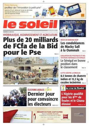 Edition du 27 Juin 2014