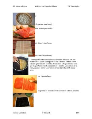 Proceso Productivo de un Sushi