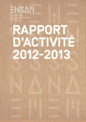 Rapport d'activité ENSAM