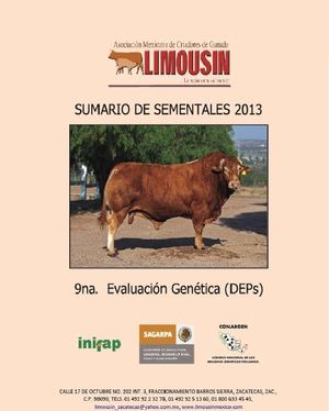 SUMARIO SEMENTALES 2013 - AMCG LIMOUSIN