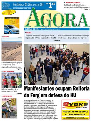 Jornal Agora - Edição 10876 - 28 e 29 de junho de 2014