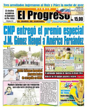 DIARIO EL PROGRESO EDICIÓN DIGITAL 28-06-2014