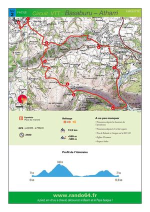 Fiche VTT - Basaburu Espelette