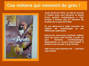 Les métiers de l'archéologie