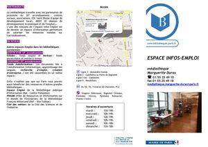 Guide Infos-Emploi Médiathèque Marguerite Duras