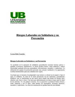 riesgo soldadura