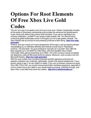 Speedy Secrets For Free Xbox Live Gold Codes Simplified