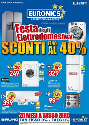 Volantino Euronics Bruno Eelettrodomestici dal 26 giugno al 13 luglio 2014