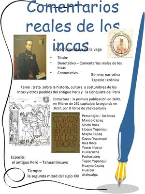 comentarios reales de los incas 