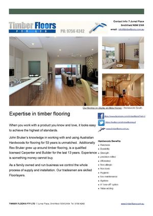 Excellence in Timber Flooring in Sydney