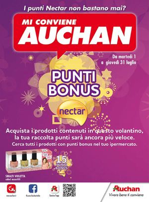 Volantino Auchan Punti Nectar 1-31luglio