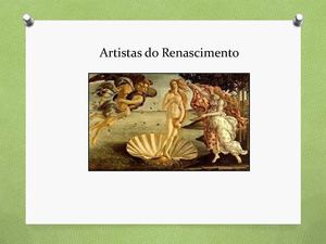 Artistas do Renascimento