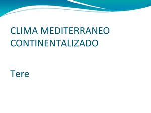 CLIMA MEDITERRANEO