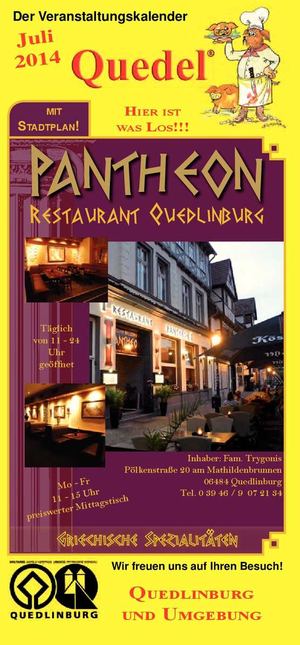 Quedel Veranstaltungskalender / Juli 2014