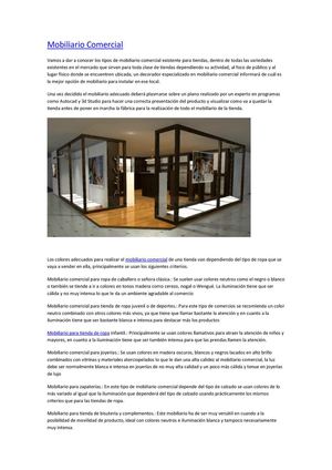 Mobiliario comercial para tiendas