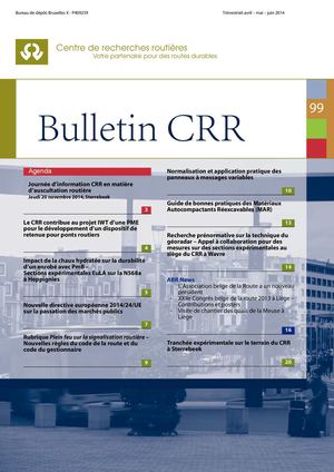 Bulletin 99 Centre de Recherche Routière • 