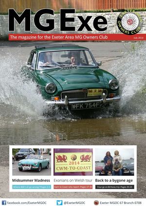 Exeter MGOC MG Exe Magazine July 2014