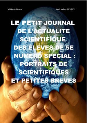 Le petit journal de l'actualité scientifique, numéro spécial 